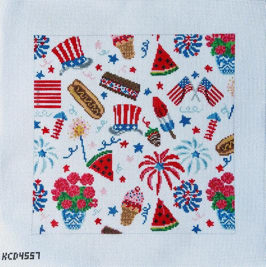 Fourth of July Needlepoint Canvas
