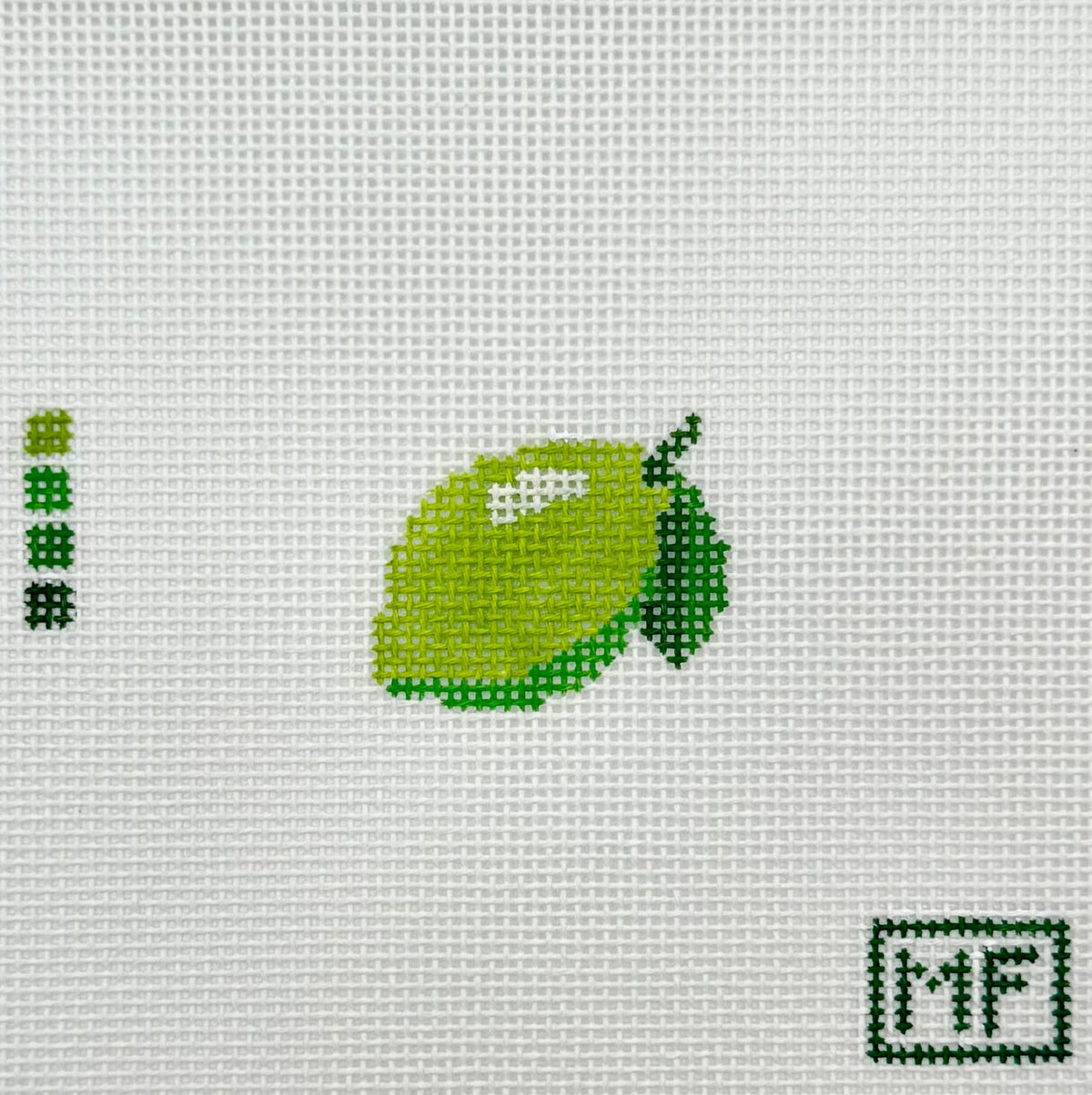 Mini Lime Needlepoint Canvas