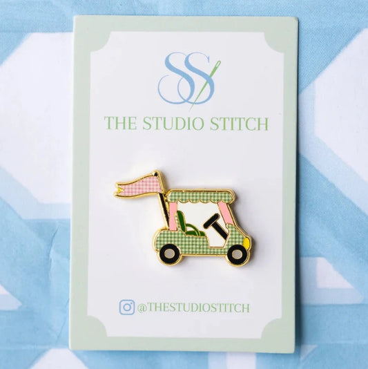 Pink and Green Golf Cart Needle Minder