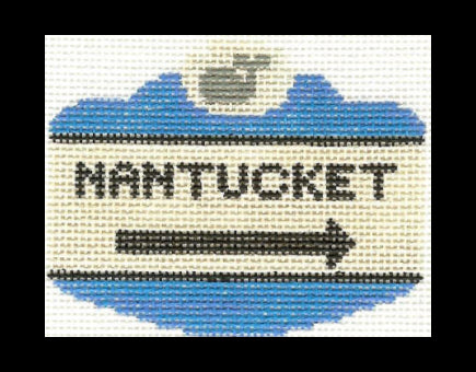 Nantucket Sign Needlepoint Canvas