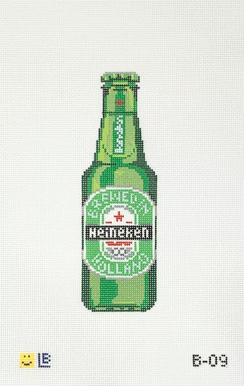 Heineken Bottle  Needlepoint Canvas