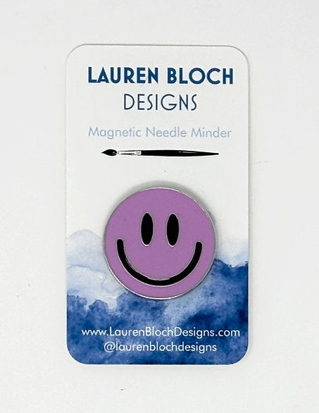 Light Purple Smiley Face Needle Minder
