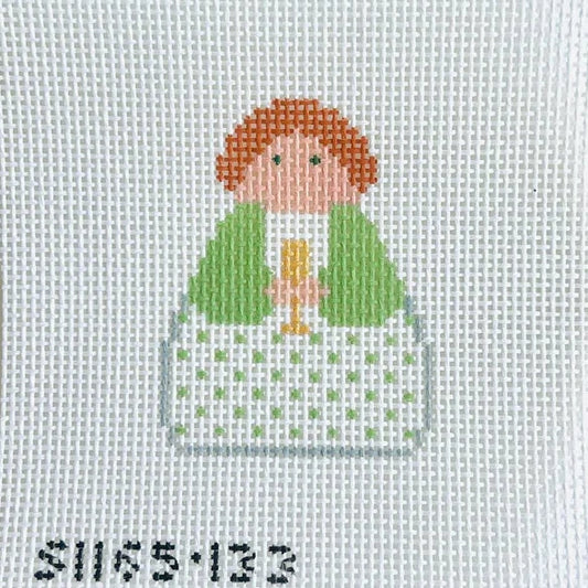 Glass of Champagne Stitch-It Angel Needlepoint Canvas