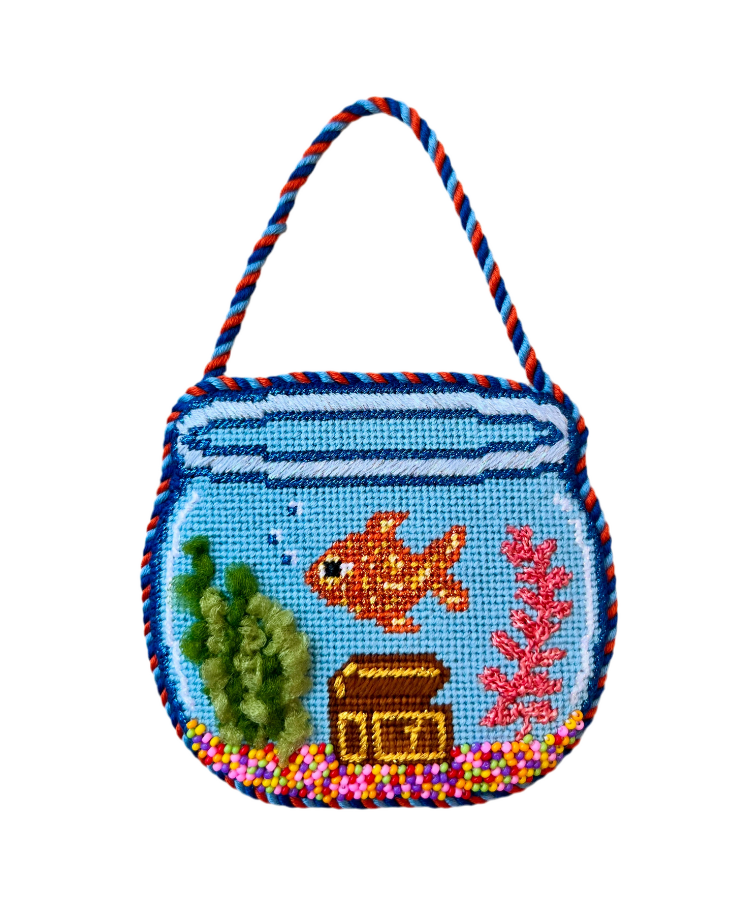 Fish Bowl Needlepoint Canvas