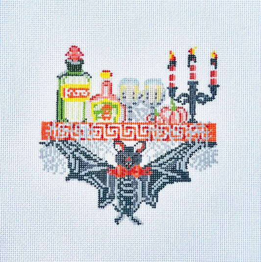 Boozy Bat Needlepoint Canvas