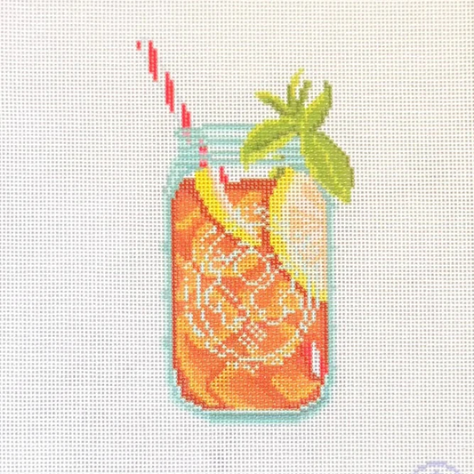 Sweet Iced Tea Needlepoint Canvas