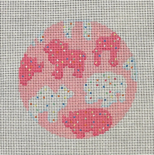 Animal Crackers Round 18 Mesh Needlepoint Canvas