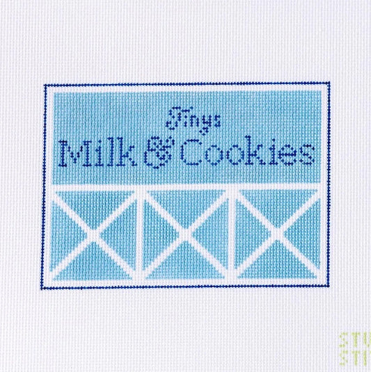 Tiny's Milk and Cookies Wall Needlepoint Canvas