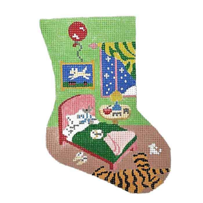Goodnight Moon Mini Stocking Needlepoint Canvas
