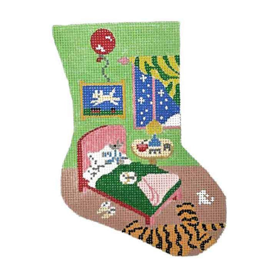 Goodnight Moon Mini Stocking Needlepoint Canvas