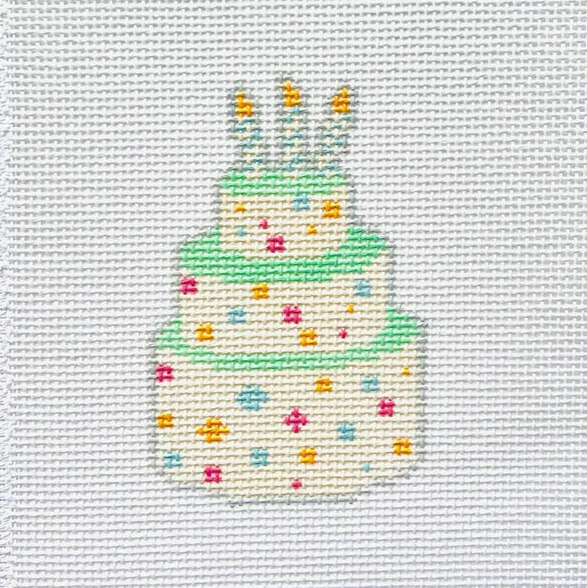 Birthday Cake Needlepoint Canvas