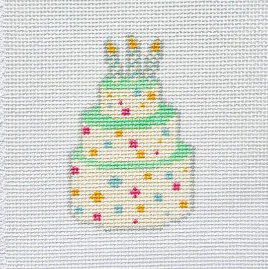 Birthday Cake Needlepoint Canvas