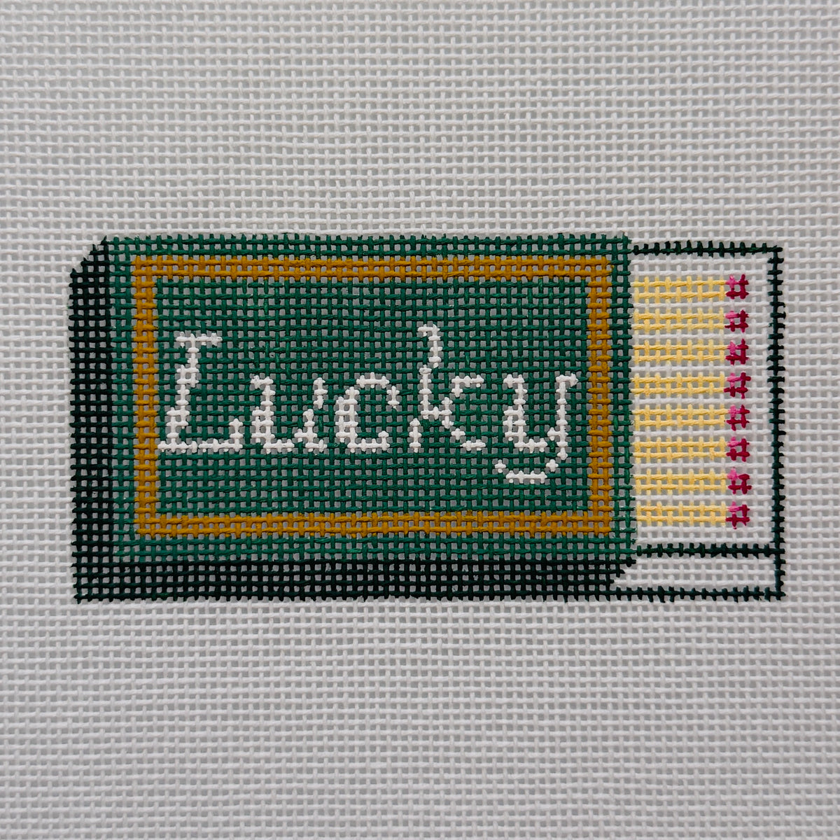 Lucky Matchbox Needlepoint Canvas