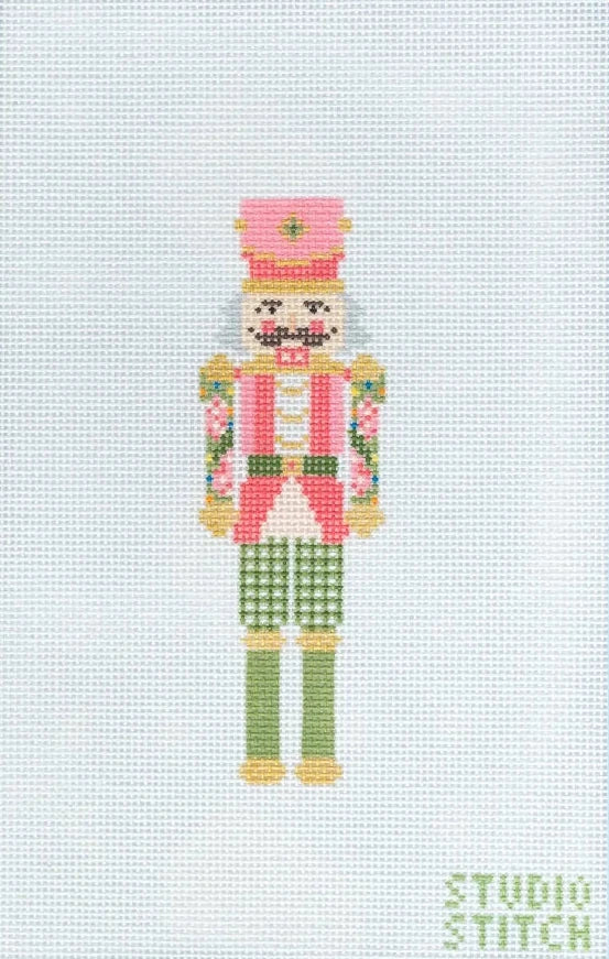 Rose Medallion Nutcracker Needlepoint Canvas