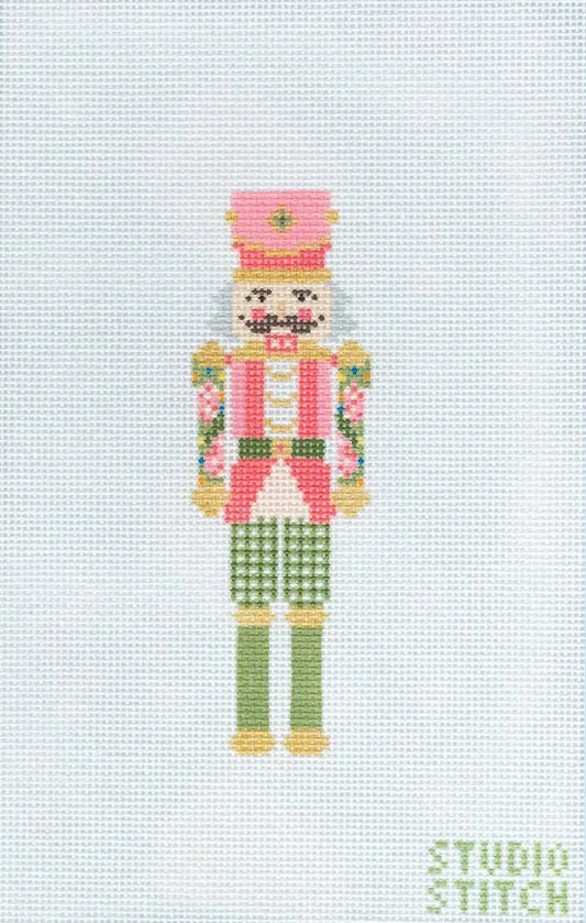 Rose Medallion Nutcracker Needlepoint Canvas