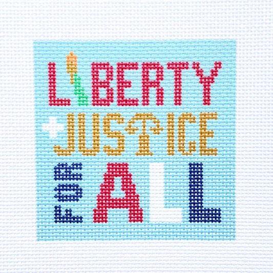 Liberty and Justice Needlepoint Canvas