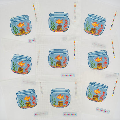 Fish Bowl Needlepoint Canvas