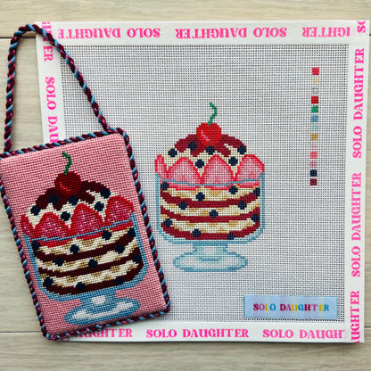 Triple Berry Trifle Needlepoint Canvas