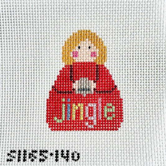 Jingle Stitch-It Angel Needlepoint Canvas