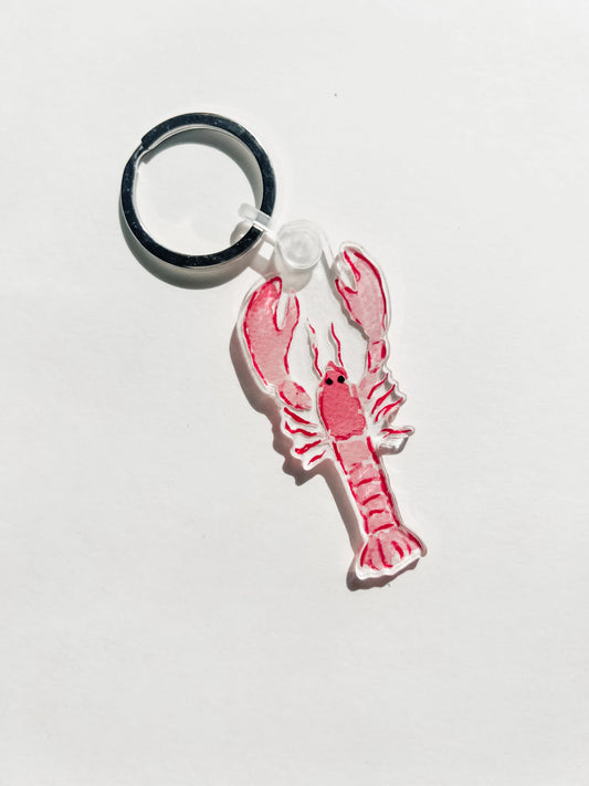 Keychain & Needle Threader: Lobster