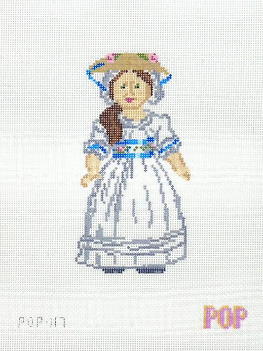 Summer Felicity Doll Needlepoint Canvas