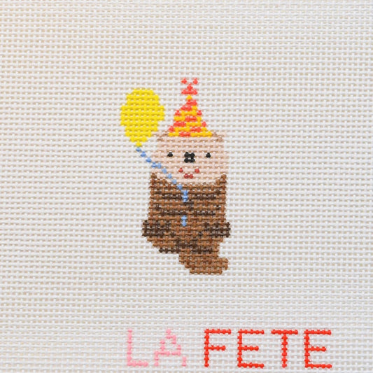 Party Animals - Otter Needlepoint Canvas