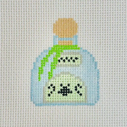 Mini Tequila Bottle Needlepoint Canvas