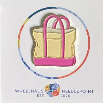 Pink Blue Boat Tote Needle Minder