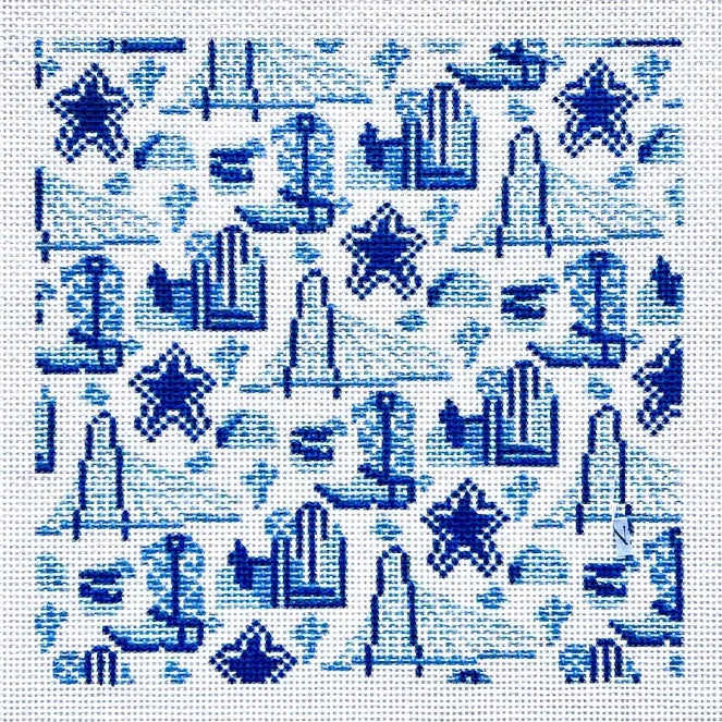 Dallas Toile Needlepoint Canvas