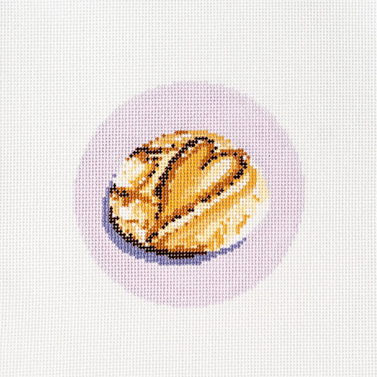 Sourdough Love Round Needlepoint Canvas