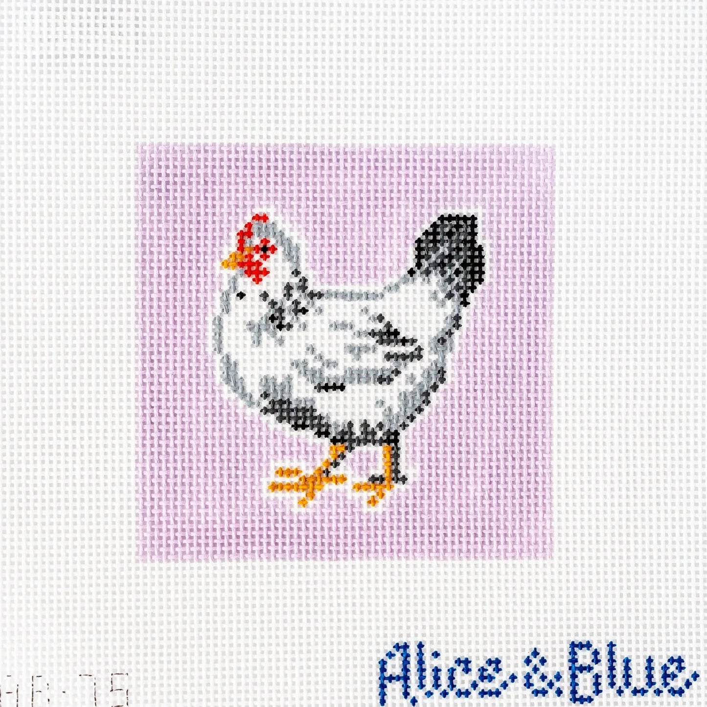 Chicken Coaster - Benedict (White) Needlepoint Canvas