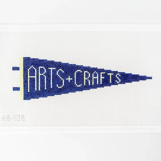 Arts + Crafts Pennant Needlepoint Canvas