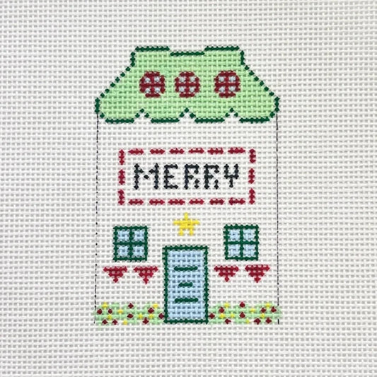 Merry Village Needlepoint Canvas