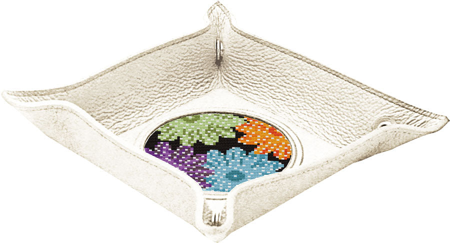 Tan Square Snap Tray for 3" Round