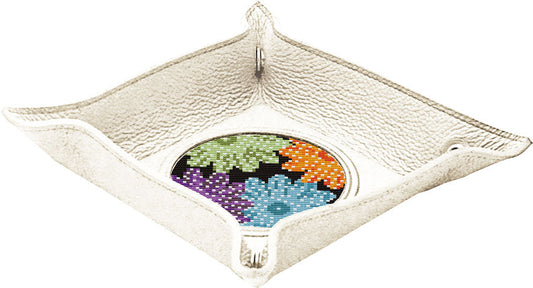 Tan Square Snap Tray for 3" Round