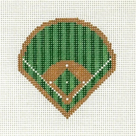 Mini Baseball Field Needlepoint Canvas