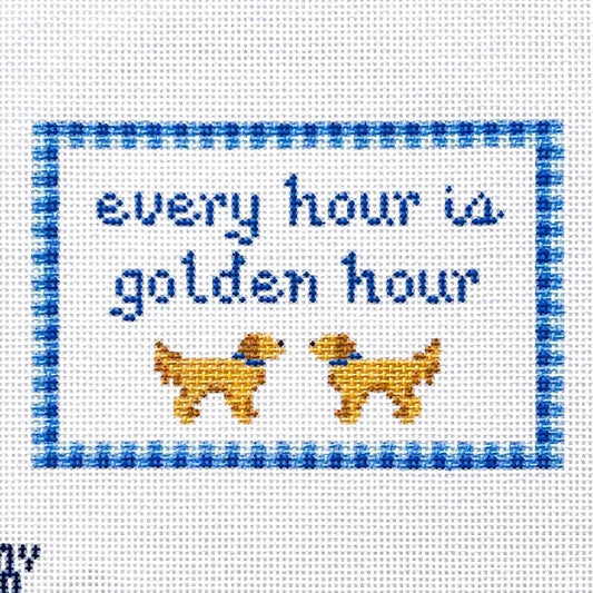 Every Hour is Golden Hour Needlepoint Canvas