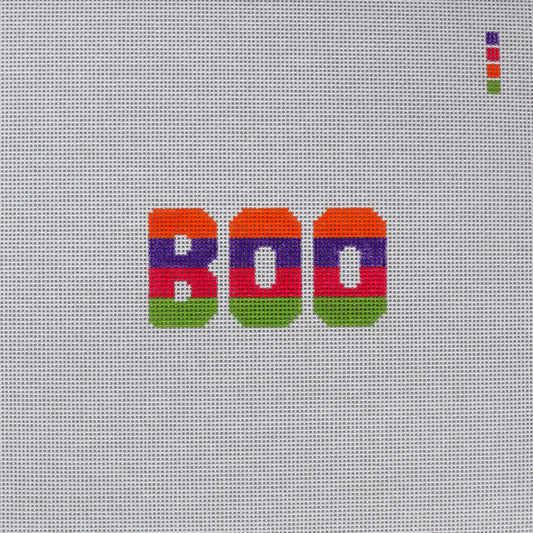 Color Block Boo Needlepoint Canvas