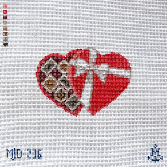 Box of Chocolates Needlepoint Canvas