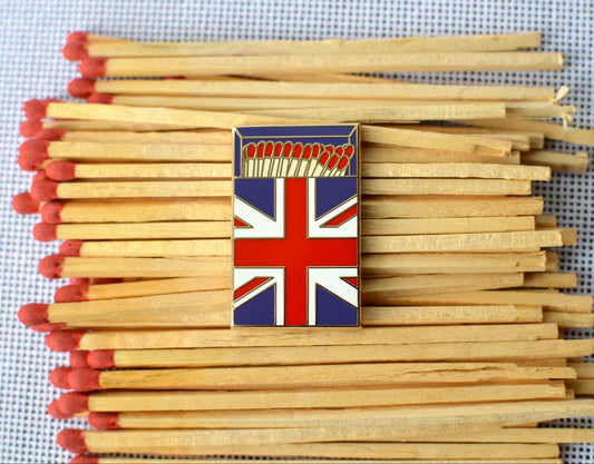 British Flag Matchbox Needle Minder