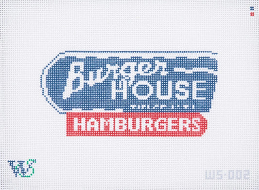 Burger House Needlepoint Canvas