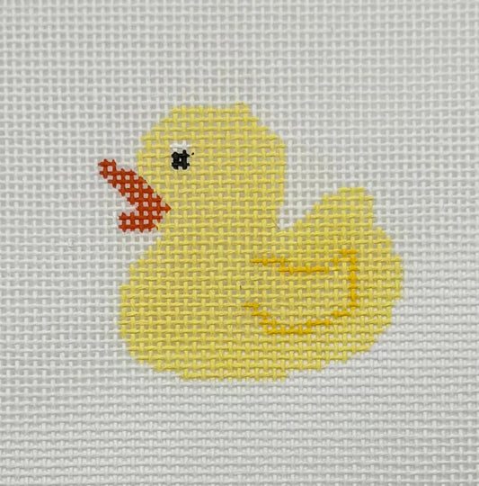 Mini Yellow Rubber Duck Needlepoint Canvas
