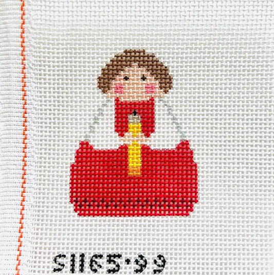 Teacher Stitch-It Angel Needlepoint Canvas