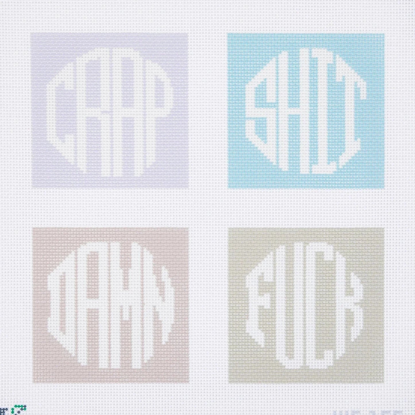 Neutral Dirty Coasters Needlepoint Canvas