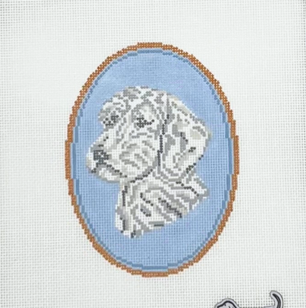 Doodle Cameo Needlepoint Canvas