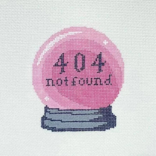 Crystal Ball 404 Error Needlepoint Canvas