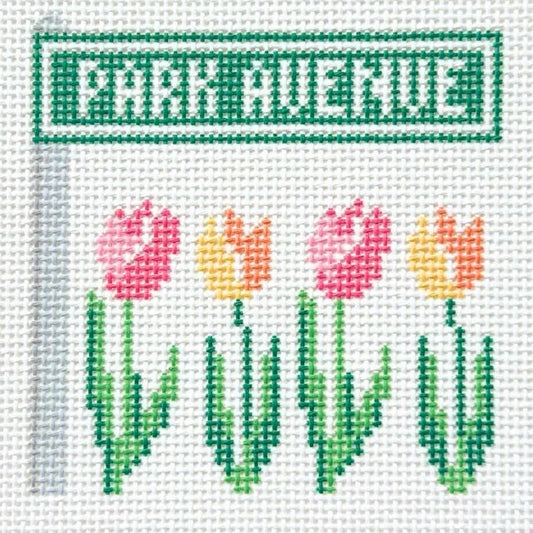 Park Avenue Tulips Needlepoint Canvas