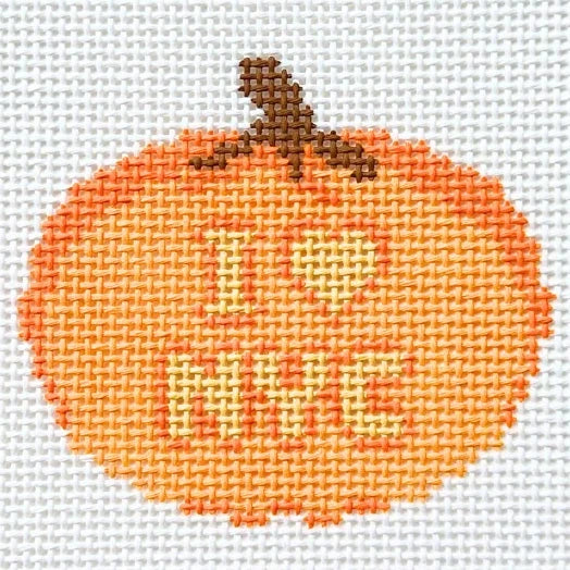 NYC Pumpkin Needlepoint Canvas