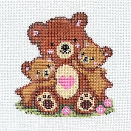 Mama Bear Needlepoint Canvas