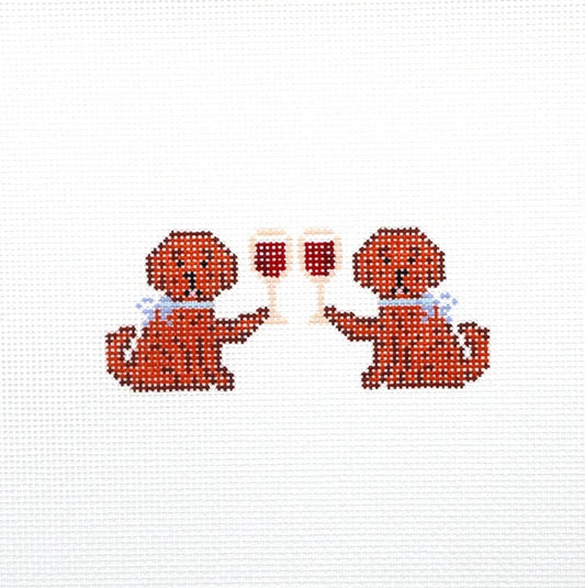 Drinking Buddies - Doodle Needlepoint Canvas